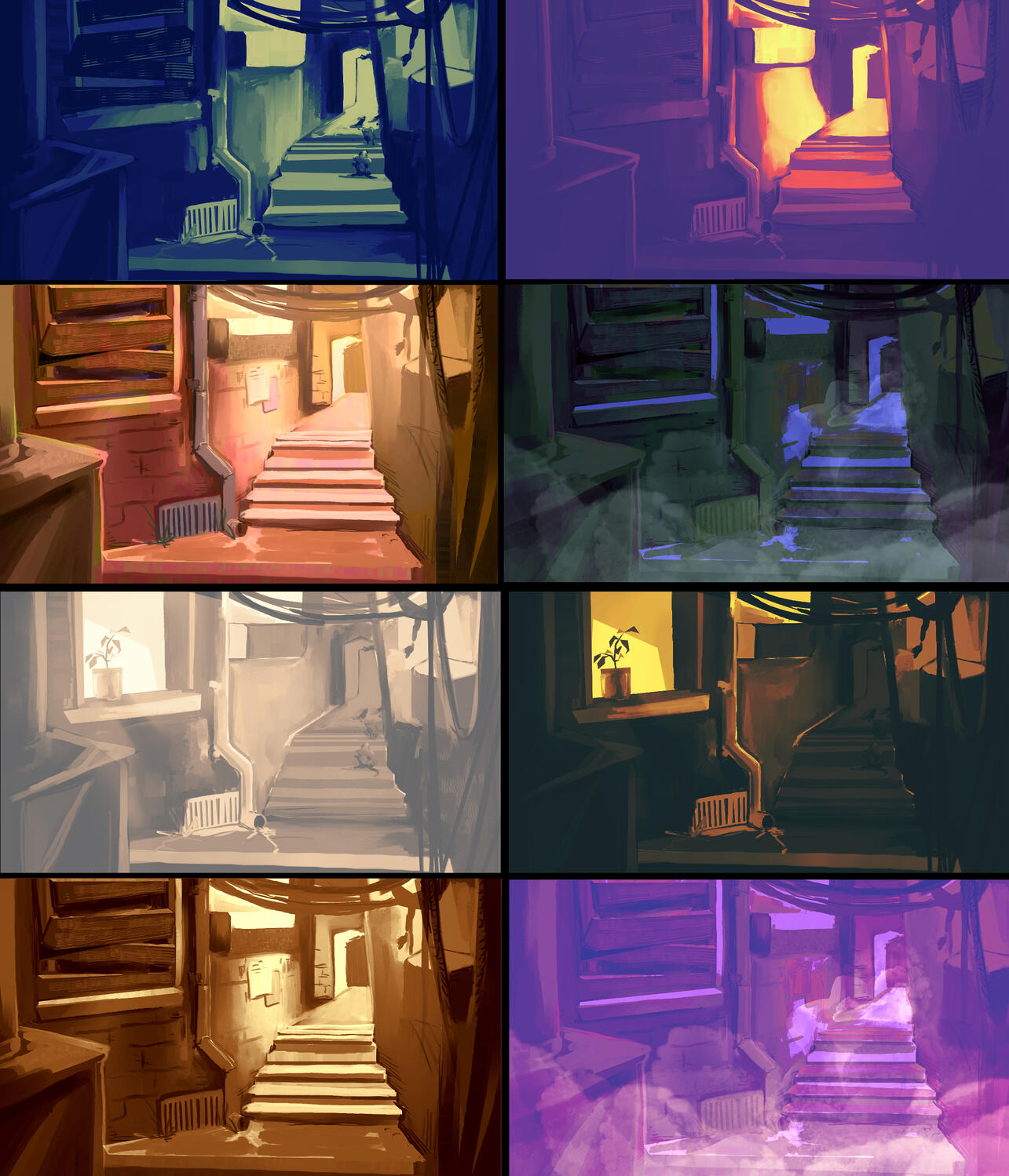 Alleyway - Palette Exploration